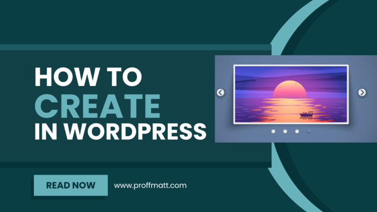 How to Create a Slider in WordPress