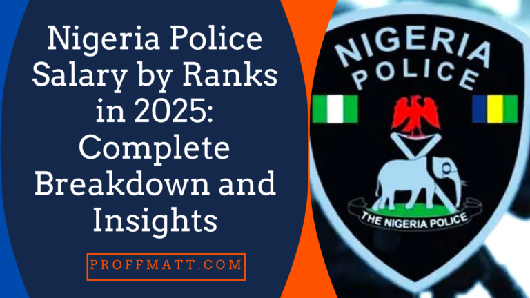 Nigeria Police Salary by Ranks in 2025: Complete Breakdown and Insights