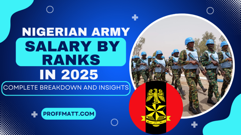 Nigerian Army Salary by Ranks in 2025: Complete Breakdown and Insights