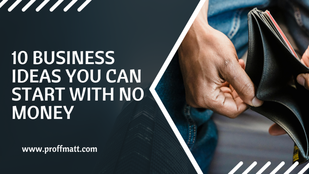 10 Business Ideas You Can Start With No Money [2025 Guide]