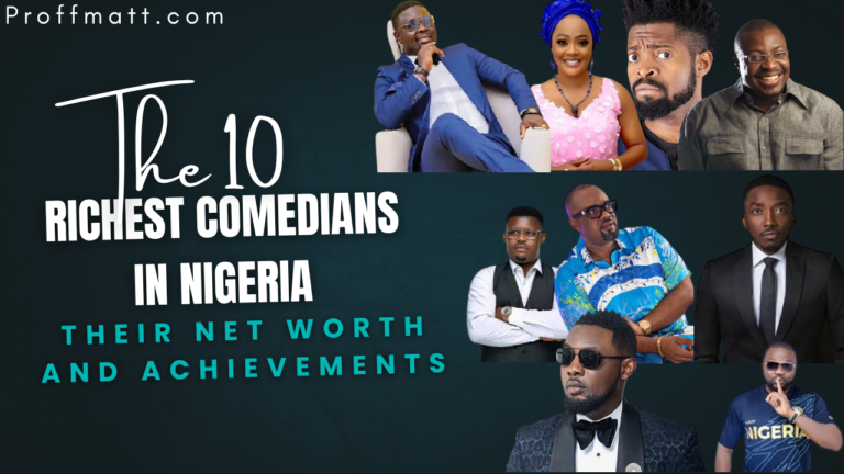 The 10 Richest Comedians in Nigeria for 2025: Their Net Worth and Achievements