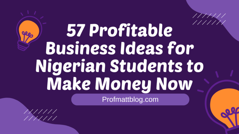 57 Profitable Business Ideas for Nigerian Students to Make Money Now